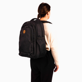 Alimasy Large School Backpack - Black