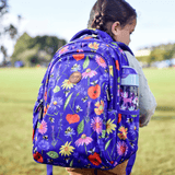 Alimasy Midsize Backpack - Bees & Wildflowers