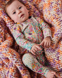 Kip & Co Little Bit Ditsy Organic LS Zip Romper