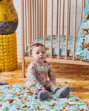 Kip & Co Little Bit Ditsy Organic LS Zip Romper