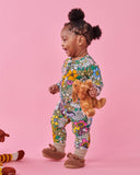 Kip & Co Bliss Floral Organic LS Zip Romper