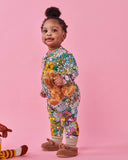 Kip & Co Bliss Floral Organic LS Zip Romper