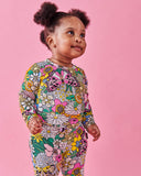 Kip & Co Bliss Floral Organic LS Romper