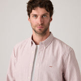 Levi's® Men's Authentic Button-Down Shirt - Waylon Stripe Russet Brown