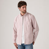 Levi's® Men's Authentic Button-Down Shirt - Waylon Stripe Russet Brown