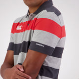 Canterbury Mens Engineered Stripe Polo - Classic Marle - Size S