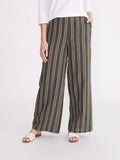 Yarra Trail Stripe Pant - Pine Green