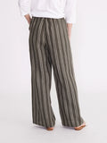 Yarra Trail Stripe Pant - Pine Green