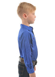 Hard Slog Kids Light Cotton Drill Shirt - Royal Blue