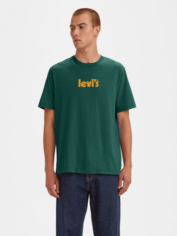 Levi's Relaxed Fit Tee - Holiday Poster Evergreen