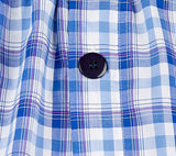 Bowral Boxer Shorts - Bendigo Blue, White & Pink Plaid