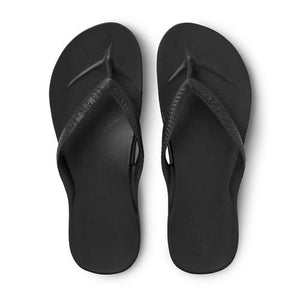 Archies Arch Support Thongs - Black