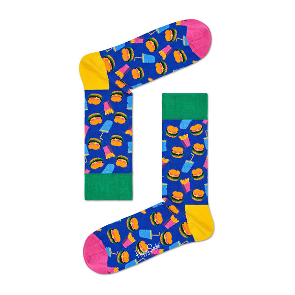 Happy Socks - Hamburger Sock Blue