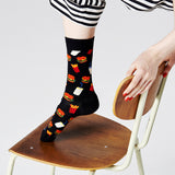 Happy Socks - Hamburger Sock Black