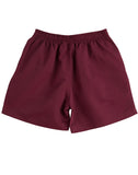 Kids Microfibre Sport Shorts - Maroon