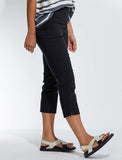 MARCO POLO CROPPED BENGALINE PANT BLACK