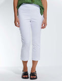 MARCO POLO CROPPED BENGALINE PANT WHITE