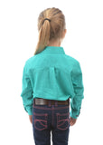 Hard Slog Kids Light Cotton Drill Shirt - Turquoise