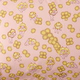Kip & Co Wattle Dance Pink Cotton Flat Sheet - Single