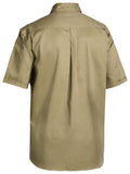 Bisley Original Cotton Drill Work Shirt S/S - Khaki - SIze XL