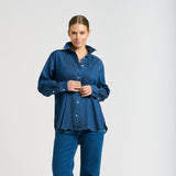 Shirty Penny Shirt Pintuck -Denim