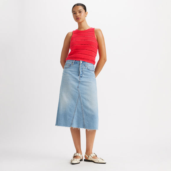 Levi's® Women's High-Rise A-Line Deconstructed Skirt - Secret Secret