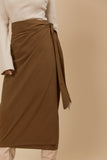 Isle of Mine Freya Wrap Skirt -Toffee - Size S & L
