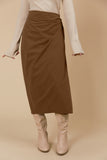 Isle of Mine Freya Wrap Skirt -Toffee - Size S & L