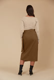 Isle of Mine Freya Wrap Skirt -Toffee - Size S & L