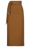 Isle of Mine Freya Wrap Skirt -Toffee - Size S & L