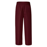 LWR Flack  Microfibre Straight Leg Track Pants- Dark Maroon - Sizes XL & 2XL