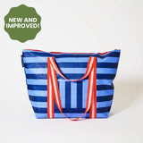 Zip Medium Tote – Blue Stripe