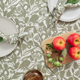 Annabel Trends Linen Tablecloth Medium 240cm - Abstract Gum