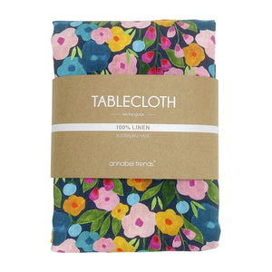 Annabel Trends Linen Tablecloth - Spring Blooms 300cm