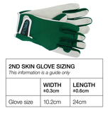 AT 2nd Skin Goatskin Garden Gloves Large - Zig Zag