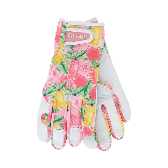 AT Sprout Goatskin Garden Gloves - Pink Banksia