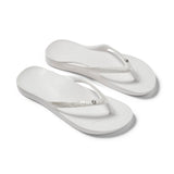 Archies Arch Support Thongs - Shimmer Pearl Crystal