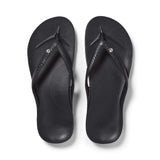 Crystal Archies Arch Support Thongs - Black”