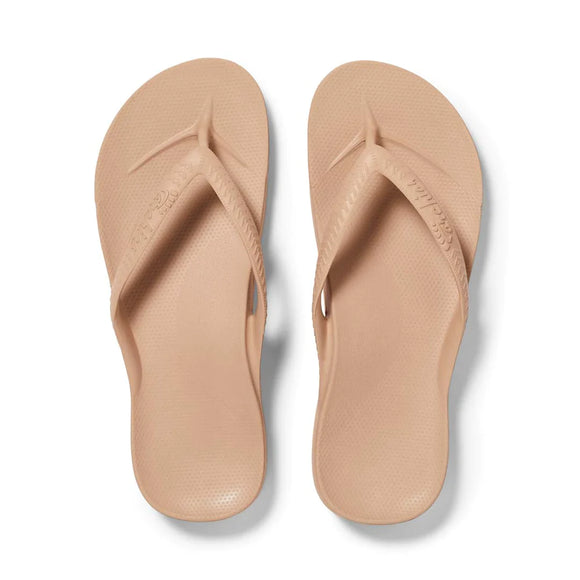 Archies Arch Support Thongs - Tan