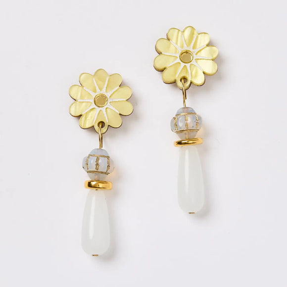 Martha Jean Bea Earrings - Yellow