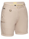 Bisley Womens Stretch Cotton Shorts Stone - Size 10 & Size 16