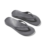 Archies Arch Support Thongs - Charcoal
