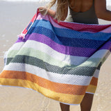 Canningvale Positana Terry Beach & Bath Towel - Ombra Rainbow