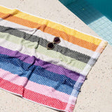 Canningvale Positana Terry Beach & Bath Towel - Ombra Rainbow