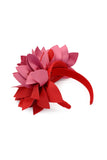 Mogan & Taylor Devon Headpiece - Red/Pink