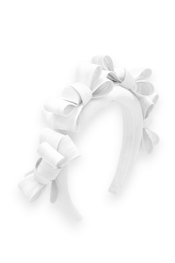 Morgan & Taylor Poppy Fascinator in White