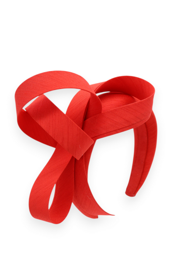 Morgan & Taylor Mel Fascinator in Red