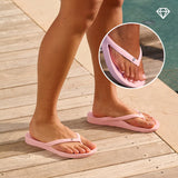 Crystal Archies Arch Support Thongs - Pink