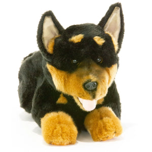 FurTastic Gadget - Black and tan Australian Kelpie puppy  30cm/12"