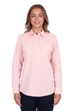 Hard Slog Womens Jen Half Placket L/S Shirt